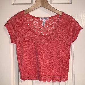 Ambience Apparel Lace Crop Top